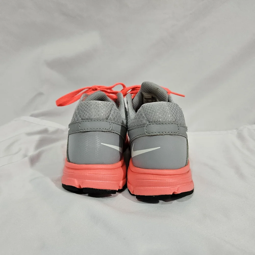 Nike neon pink and grey athletic shoes women's size 7.5